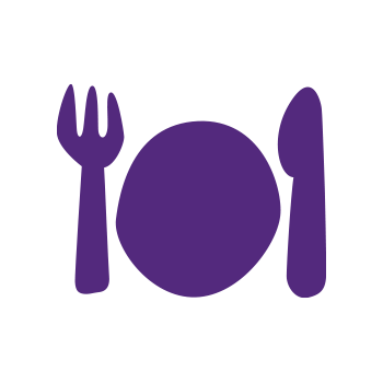 Icon: plate and cutlery