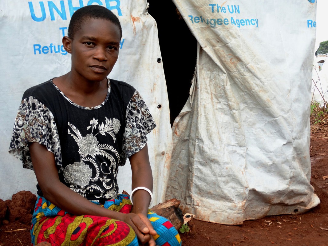 A Burundi refugee in Nyarugusu refugee camp, Tanzania. 