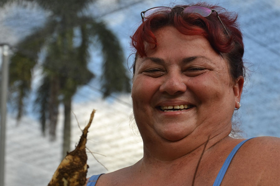 woman farmer using solar energy cuba