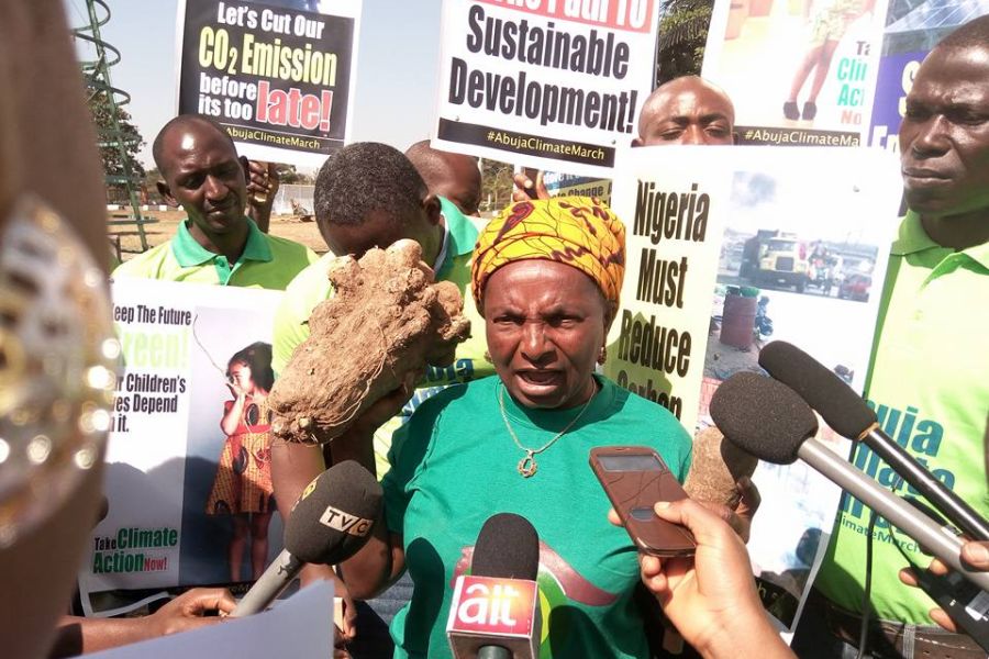 In November 2015 Monica was part of the "Abuja Climate march" which aim was to press for stringent measures by world leaders on climate change as they were meeting in Paris. 