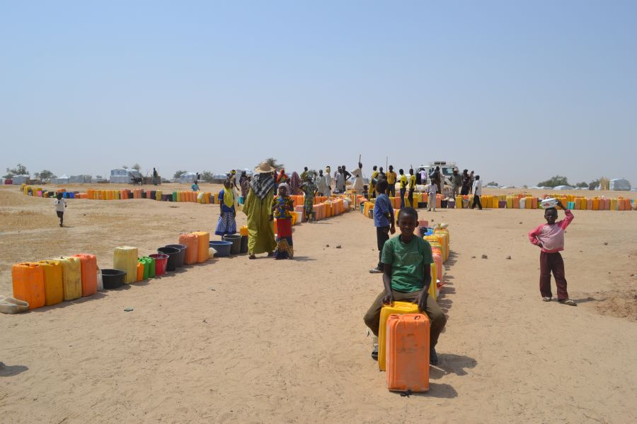 Nigerian refugees in Sayam Forage, a UN administered refugee camp in Diffa region, south-east Niger. 