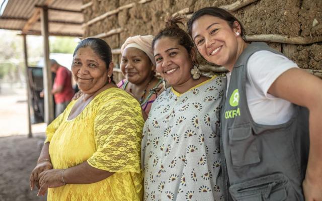 Monica, Janet and Norka are environmental and human rights defenders from Colombia. They are part of the Fuerza de Mujeres Wayuu organization. Credit: Pablo Tosco/Oxfam Monica, Janet and Norka are environmental and human rights defenders from Colombia. They are part of the Fuerza de Mujeres Wayuu organization. Credit: Pablo Tosco/Oxfam