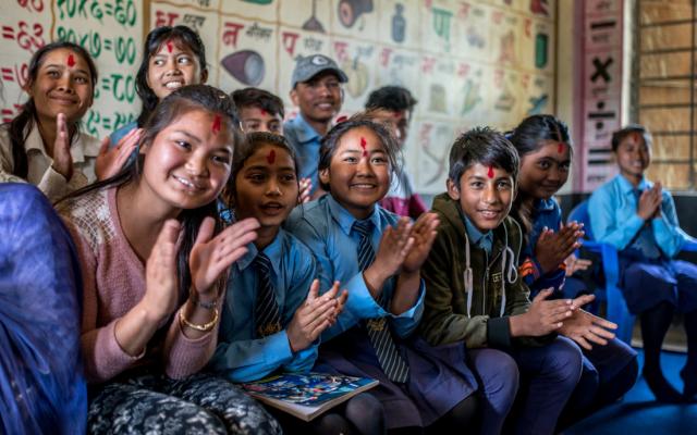 Child Club students. Nepal. Credit: Aurélie Marrier d'Unienville/Oxfam Child Club students. Nepal. Credit: Aurélie Marrier d'Unienville/Oxfam