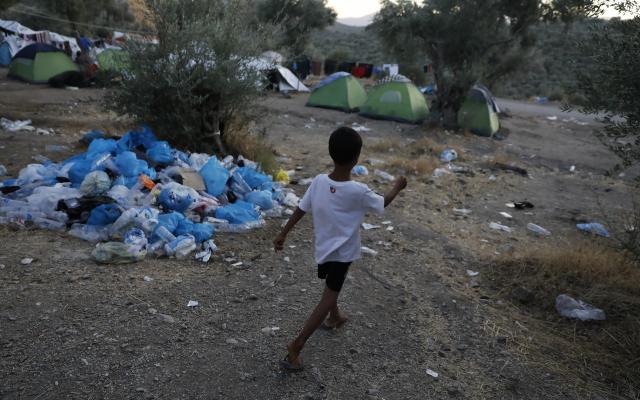 'Olive Grove' camp belongs to the EU refugees 'hotspot' of Moria in Lesvos, Greece. Photo: Giorgos Moutafis/Oxfam