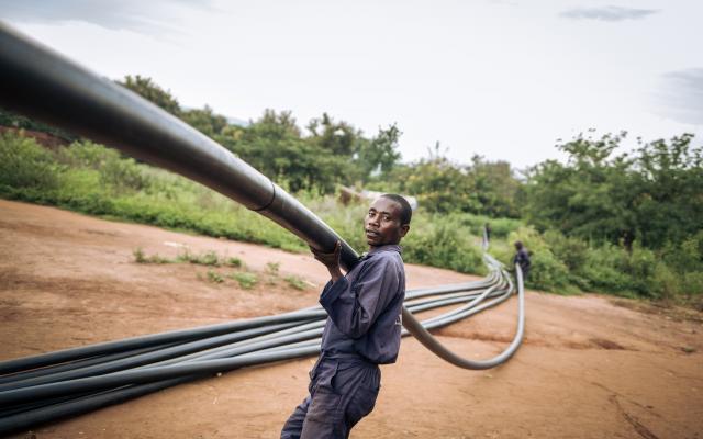 Oxfam's longest ever pipeline in DRC