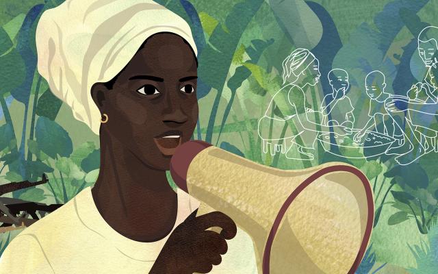 Sylvie, République centrafricaine, illustration de Sophie Le Hire