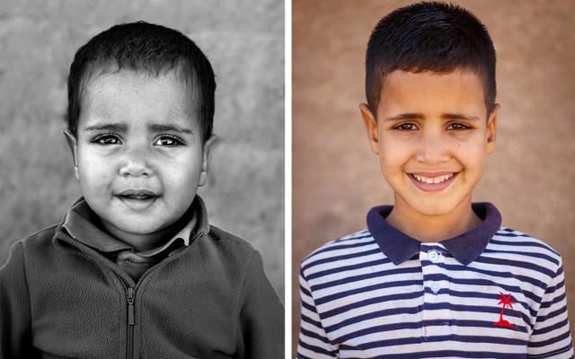 Portrait of Said Abdi Sidahmed, 5 years apart