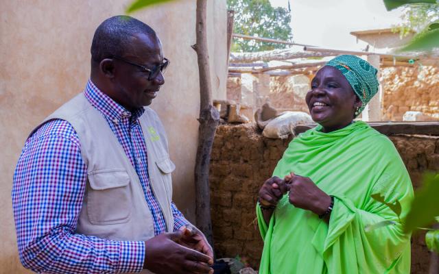 Laila Dicko (right) is a teacher by profession and the President of the Women's Leaders Association of Macina, Mali.