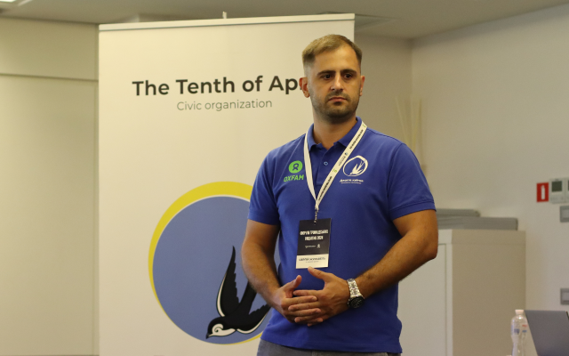 Serhii Zhuravel, Community Engagement Specialist at TTA. Photo courtesy of The Tenth of April.