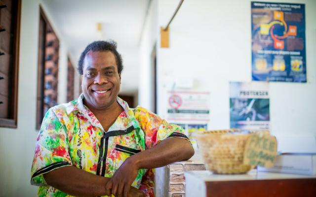 Peter is one of the original members of Vanuatu Pride (VPride) and works on sexual health outreach and advocacy to communities.
