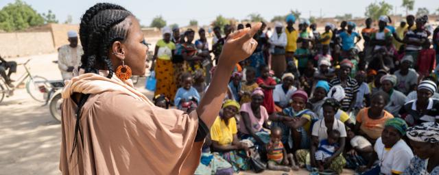 Huguette Yago is a water and sanitation engineer for AGED, an Oxfam partner in Burkina Faso.