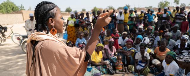 Huguette Yago is a water and sanitation engineer for AGED, an Oxfam partner in Burkina Faso. 