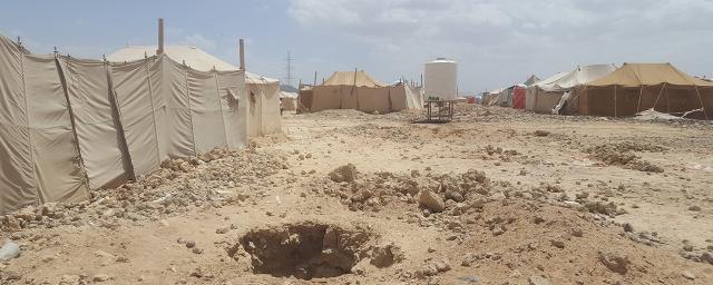 Marib displacement camp, in Yemen, is in the heart of desert.