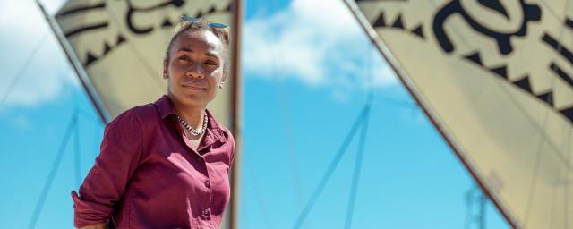 Cynthia Houniuhi, a founding member of Pacific Island Students Fighting Climate Change