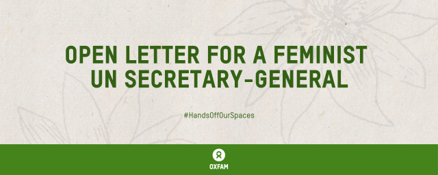 Open Letter for a Feminist  UN Secretary-General