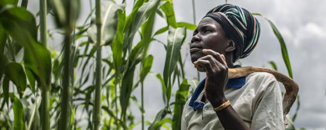 Fati Marmoussa, 26, lives with her 3 children and other 7 members of her family in Tafgo village, Burkina Faso. Foto: Pablo Tosco/Oxfam