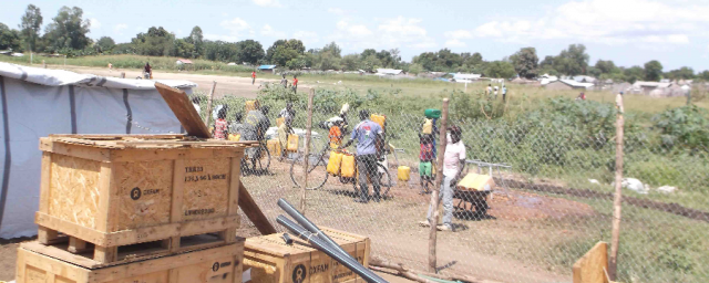 Oxfam sanitation supplies arrive in Juba, South Sudan