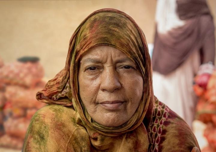 Minetu, 58, lives in the Smara refugee camp in southwestern Algeria. Photo: Addad Ammi/Oxfam