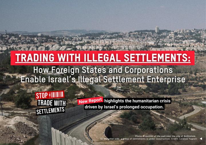 Trading With Illegal Settlements Report cover