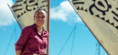 Cynthia Houniuhi, a founding member of Pacific Island Students Fighting Climate Change