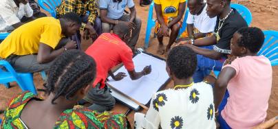 Through a Participatory Capacity and Vulnerability Assessment (PCVA), community members analyze local risks, capacities, and priorities, ensuring humanitarian and development interventions are informed by community perspectives in Wulu County.