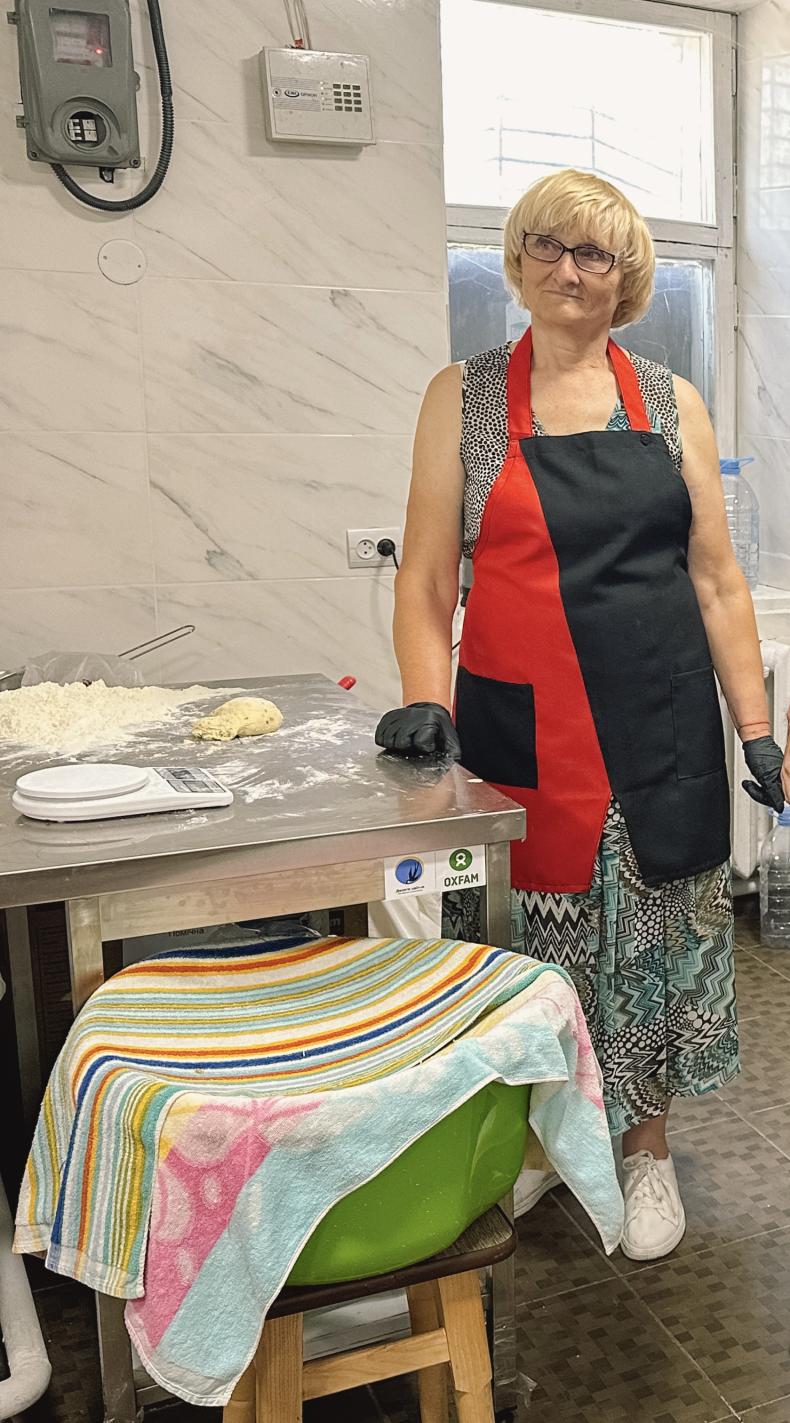  Nelli at work, making bread in her studio. Photo courtesy of The Tenth of April