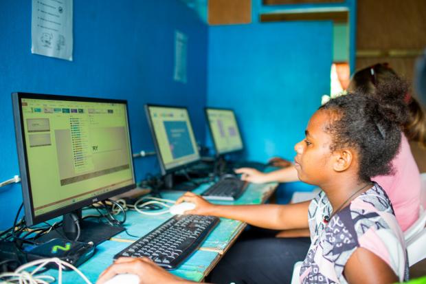 Computer classes at Northern Care Youth Centre (NCYC).